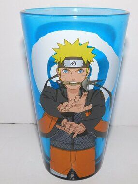 Naruto shippuden Loot Crate Exclusive Funky Blue Drinking Glass Tumbler